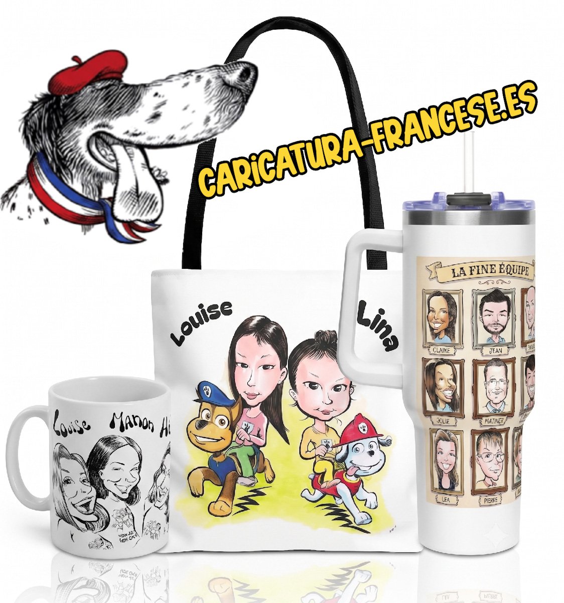 Sébastien Rieu — regalos con caricatura dibujados a mano en Burdeos